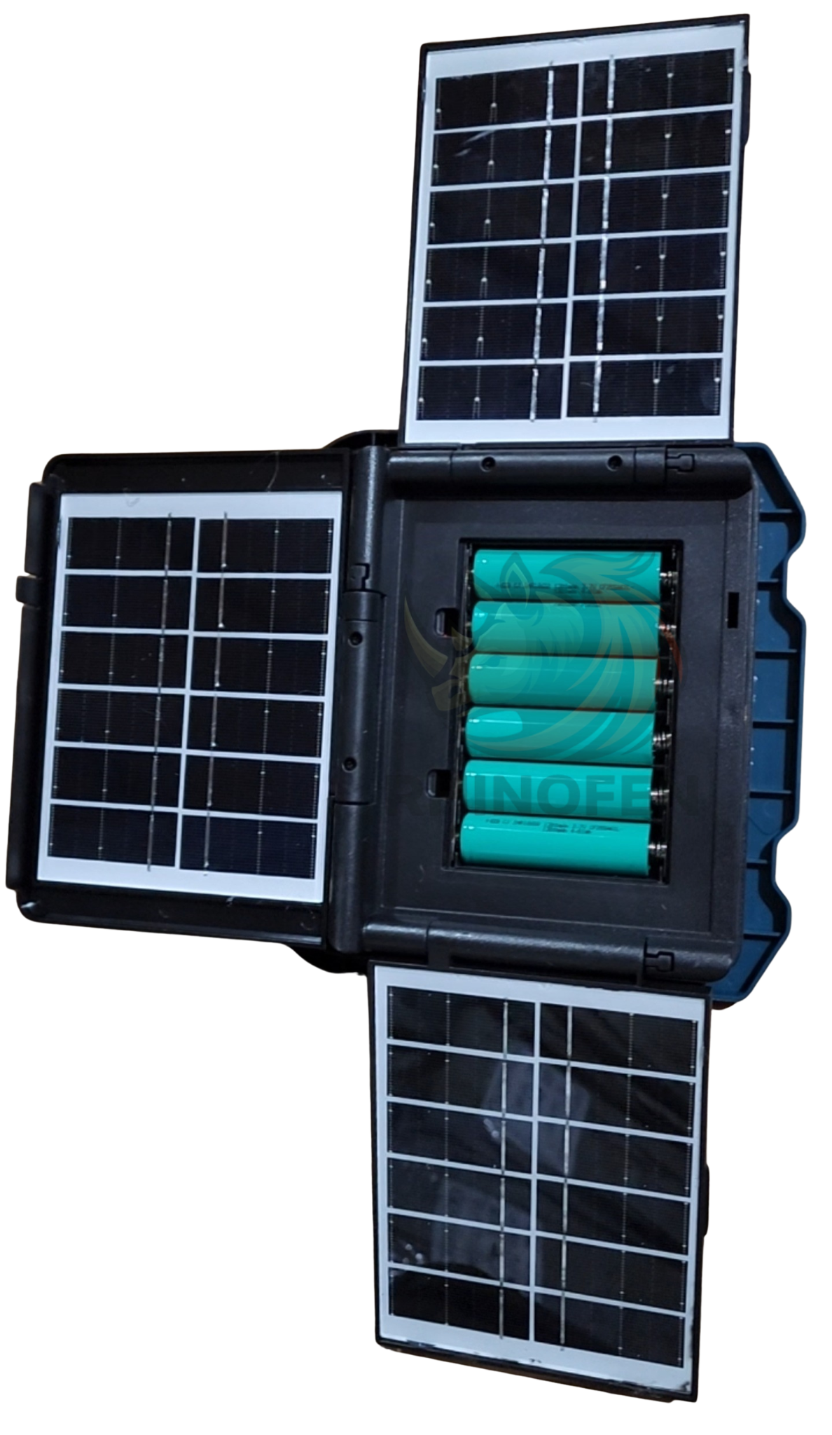 Foco Solar Recargable 336 Led / Batería Auxiliar / 3 Paneles