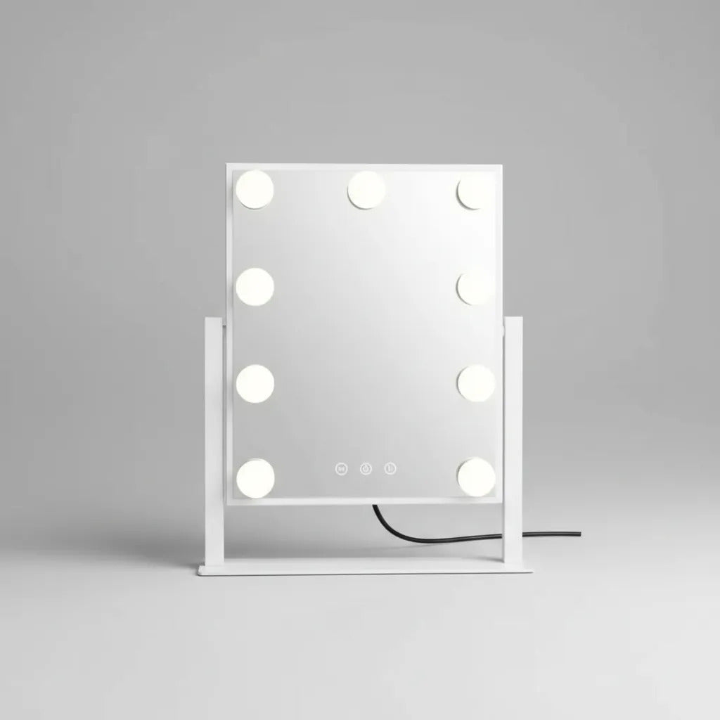 Espejo Tocador Maquillaje Profesional Led 9 Luces Usb 360°