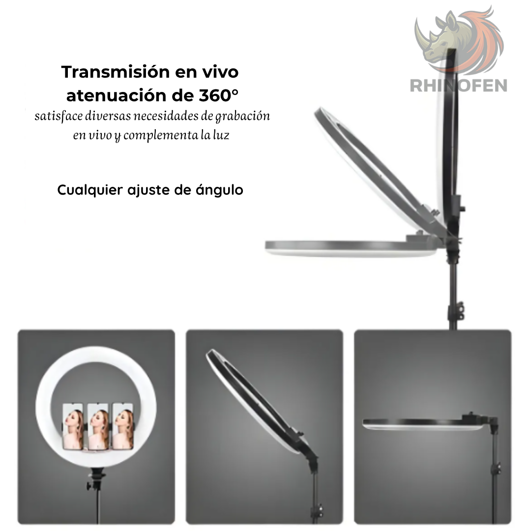 Aro De Luz Profesional 45cm mas Trípode