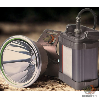 Linterna Minera LED 1000W – Foco Largo Alcance para Camping y Caza