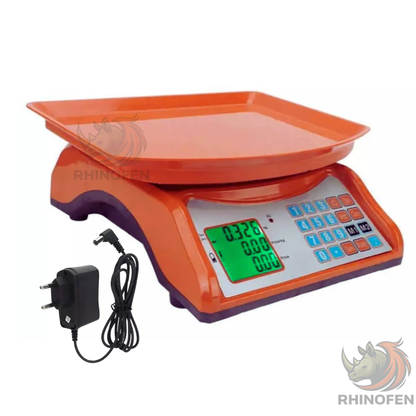 Balanza Digital Comercial 40kg color Naranja