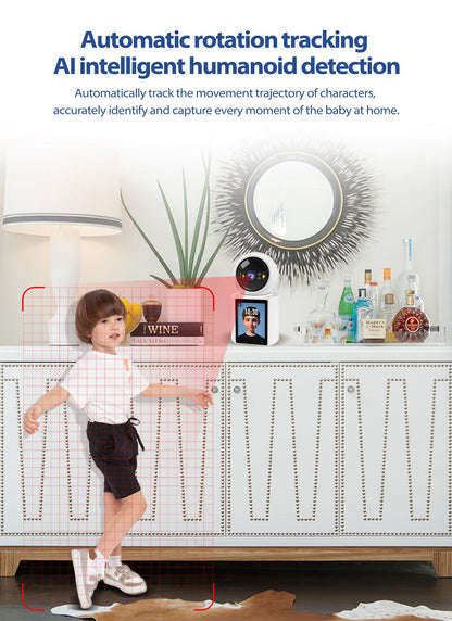 Cámara Hd Wifi 1080p Ptz Interior Baby Monitoring