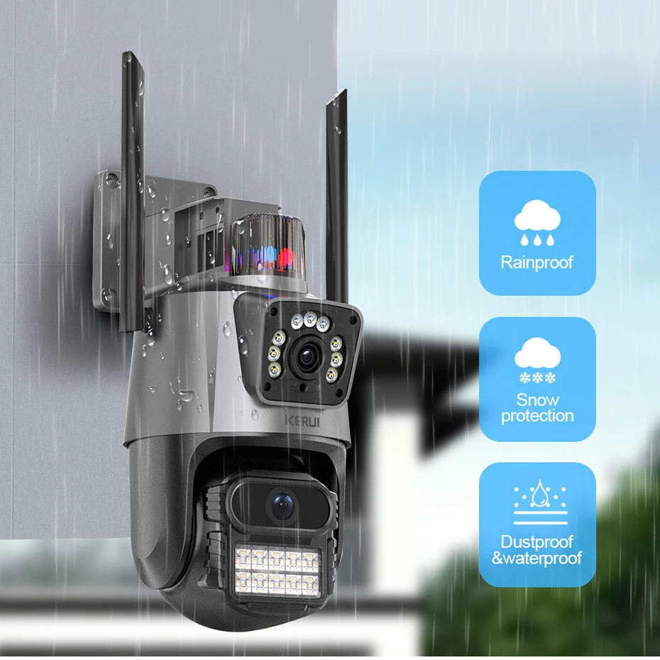 Smart Cámara Dual Baliza Wifi Alarma APP Yoosee