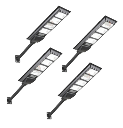 Pack 4 Foco Solar 1000W Led Calidad + Soporte + Control Remoto Ip65