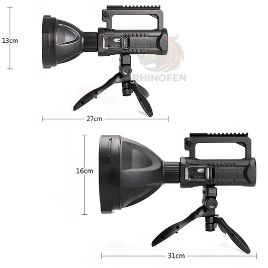 Linterna Led De Largo Alcance con Tripode / Cargador Emergencia