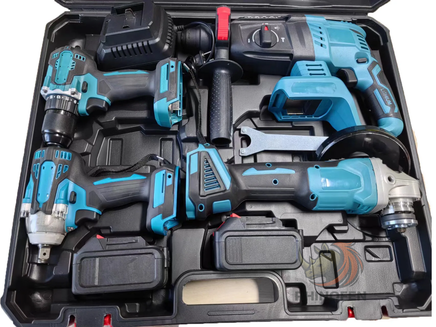 Kit 4 Herramientas Inalámbricas Brushless con 2 Baterías y Cargador