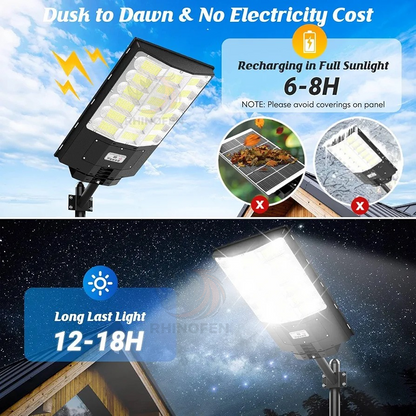 Foco Solar 1000w Led Calidad + Soporte + Control Ip67