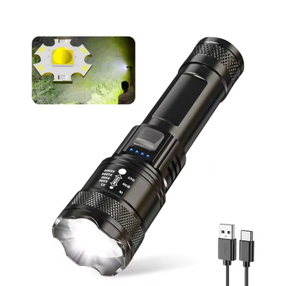 Linterna Telescópica Recargable USB