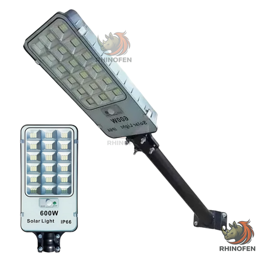Foco Led Con Panel Solar 600w Exterior Ip66 + Soporte