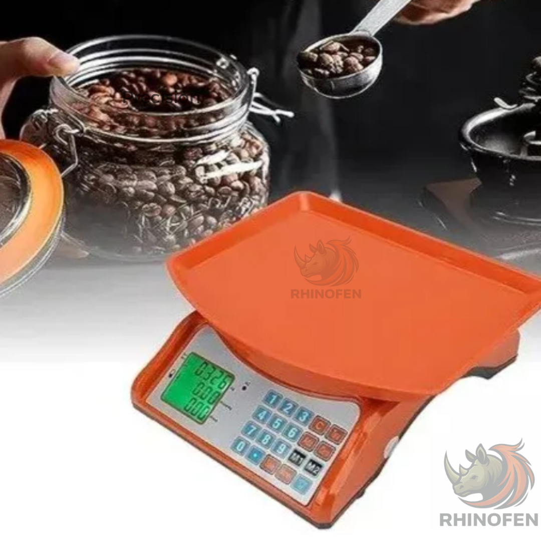 Balanza Digital Comercial 40kg color Naranja