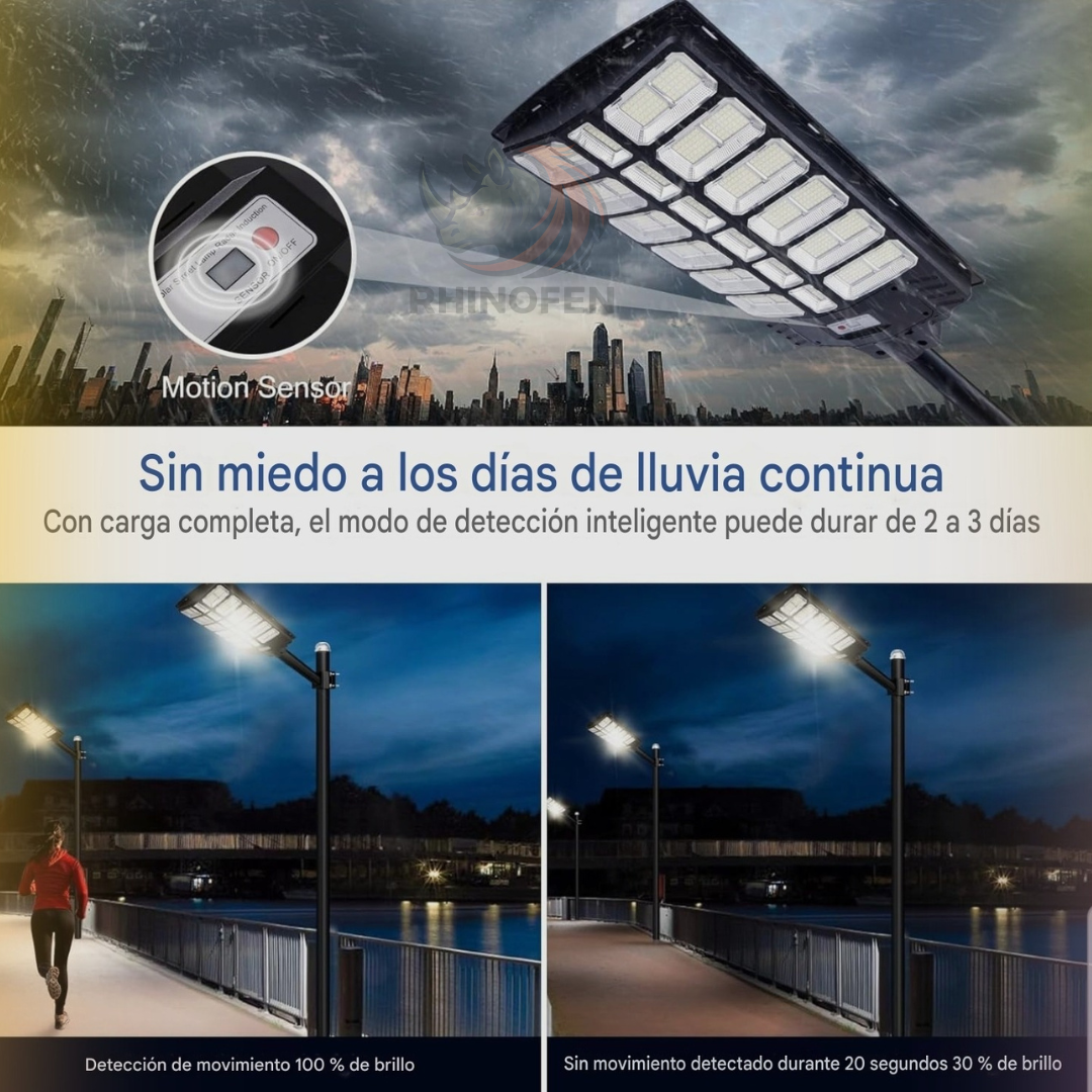 Foco Solar Led Grande 1800w Potente + Control Remoto + Soporte