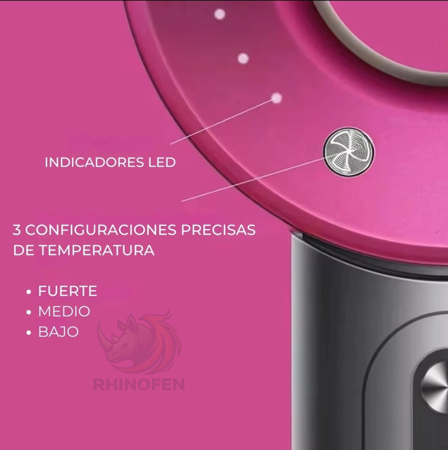 Secador Iónico Tipo Supersonic con Difusor y Boquillas