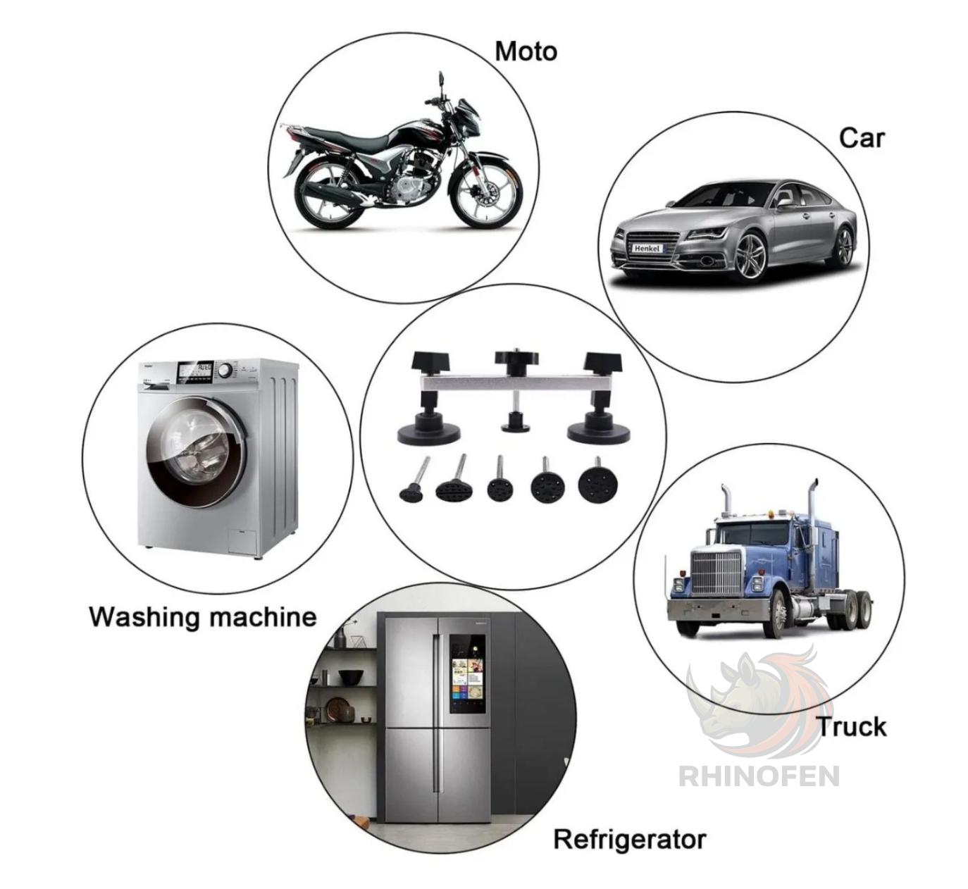 Kit Desabollador Ventosa Reparación Golpes Abolladuras Autos