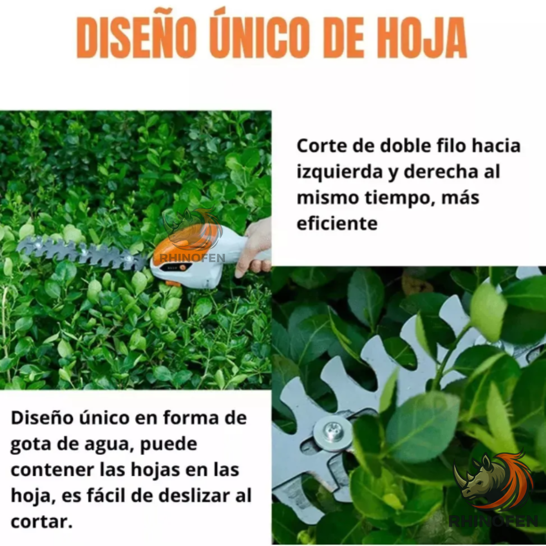 Cortadora y Podadora Inalámbrica 2 en 1 para Césped y Setos