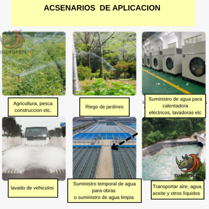 Manguera Jardín Reforzada 1/2 Pulgada 50m verde