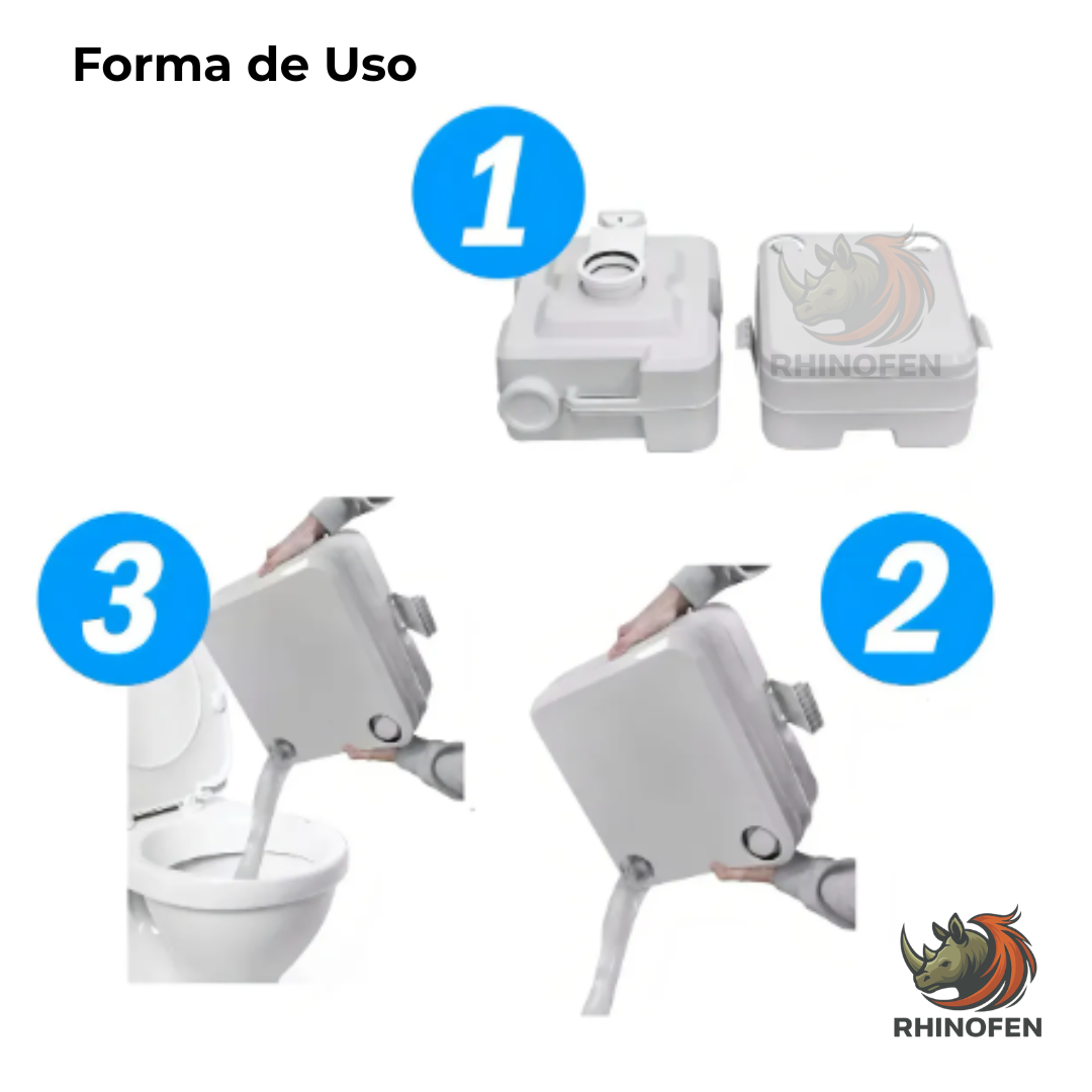 Sanitario Portátil de 20 Litros |  sanitario Químico para Camping