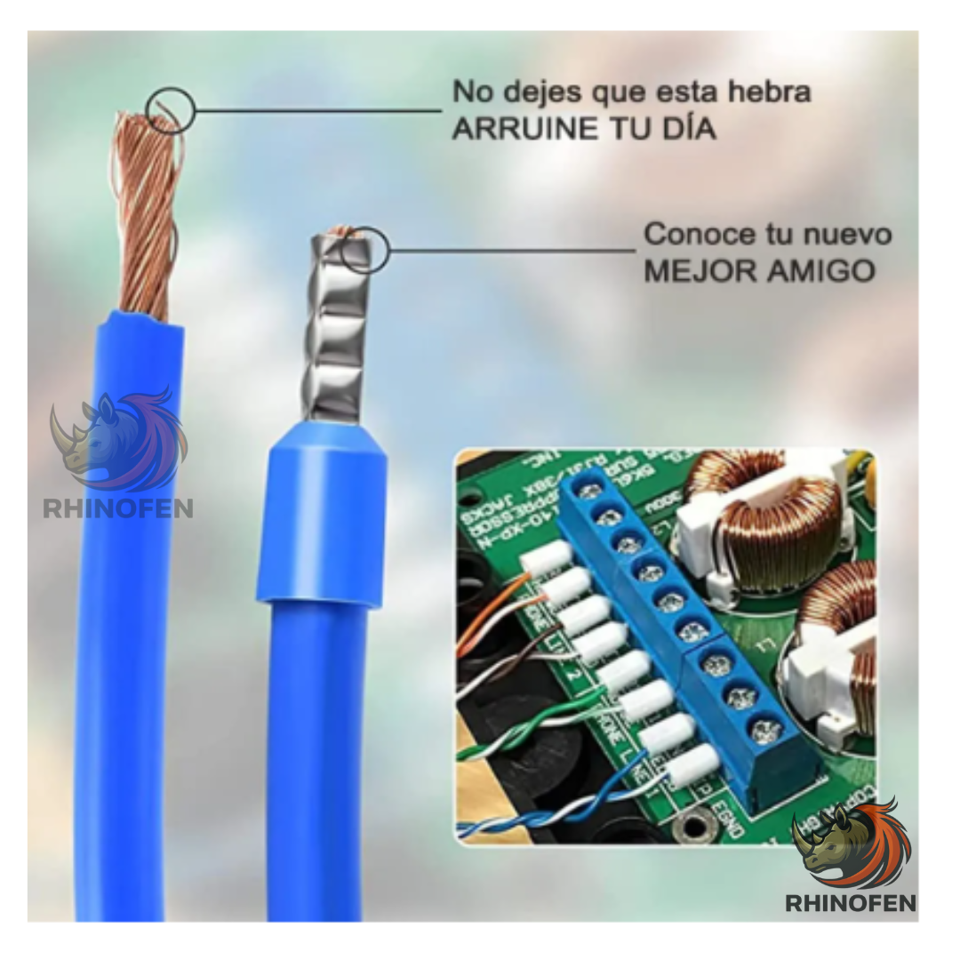 Kit de Crimpado de Virolas 5 en 1 | Herramienta Pelacables