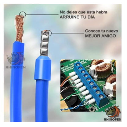 Kit de Crimpado de Virolas 5 en 1 | Herramienta Pelacables