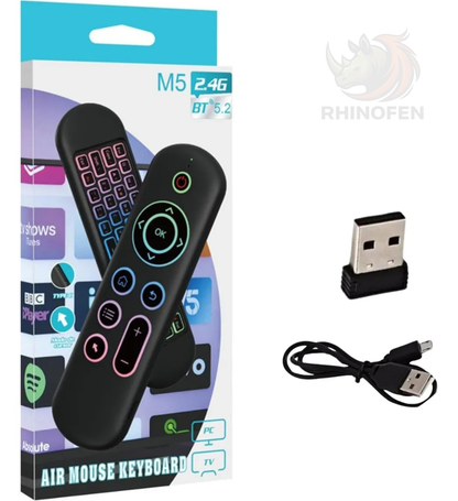Air Mouse Control Remoto Inalámbrico Recargable USB Bluetooth