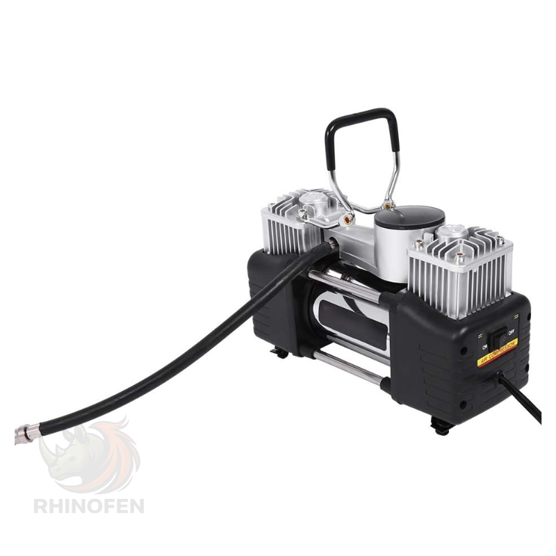 Compresor de Aire para Auto 12V Doble Cilindro