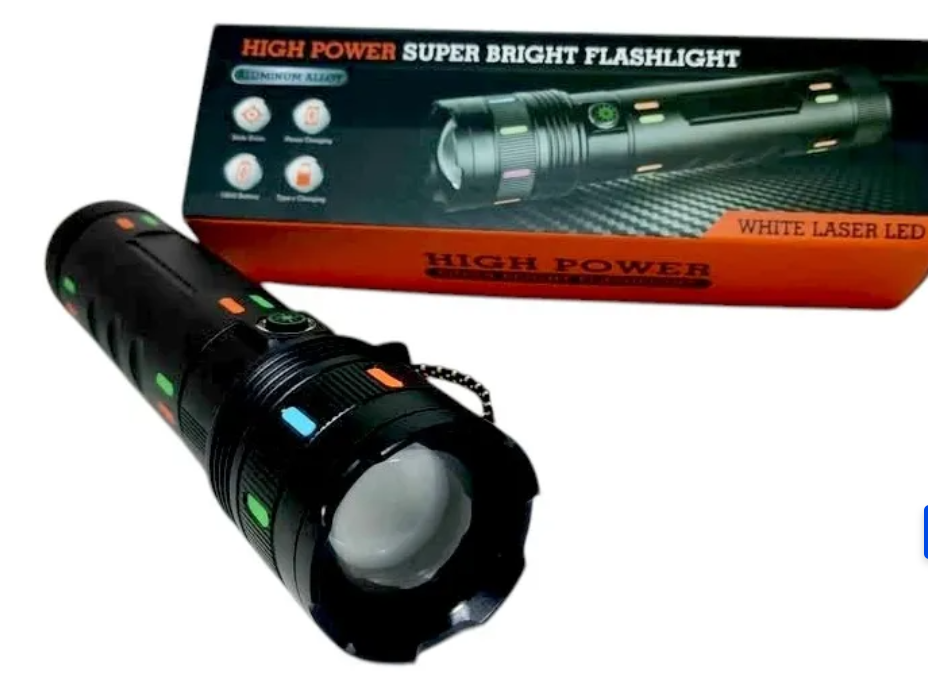 Linterna Táctica Led USB Led Ultra Potente Zoom /Power Bank