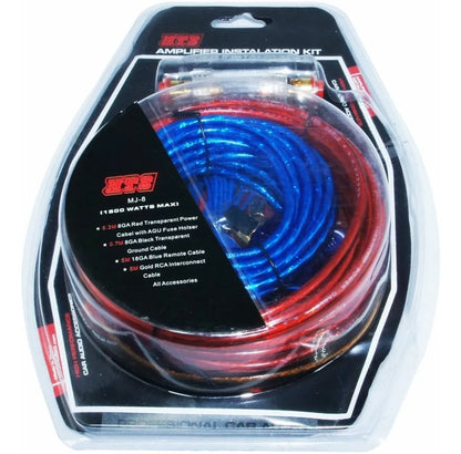 Kit Cables Para Amplificador 1500 Watts Subwoofer RCA