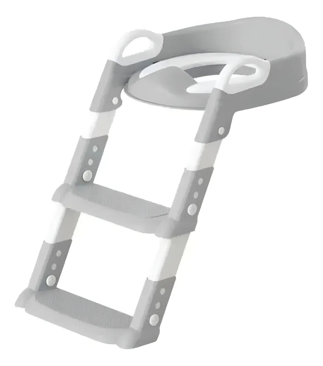Asiento Entrenador Con Escalera Ajustable Bebe Color Gris