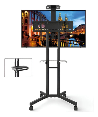 Soporte Tv Base Pedestal Rueda Televisores Movil 32" A 65"