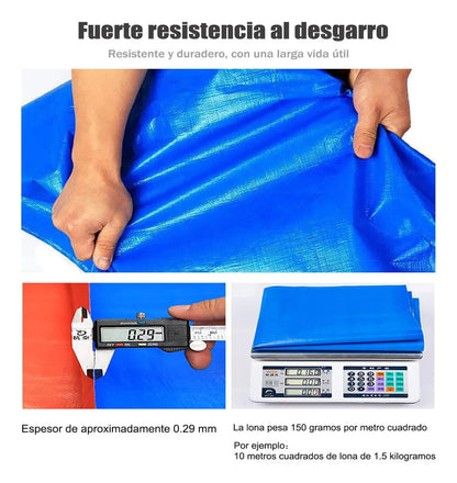 Lona Carpa Multiusos Impermeable Carga 10x12 Metros