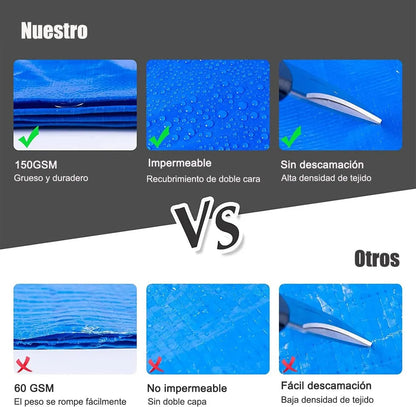 Lona Carpa Multiusos Impermeable Carga 2x3 Metros