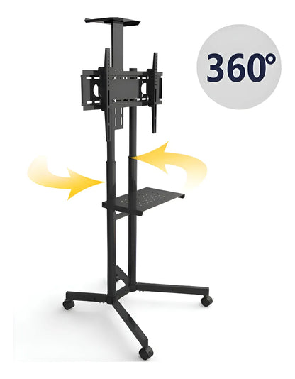 Soporte Tv Base Pedestal Rueda Televisores Movil 32" A 65"