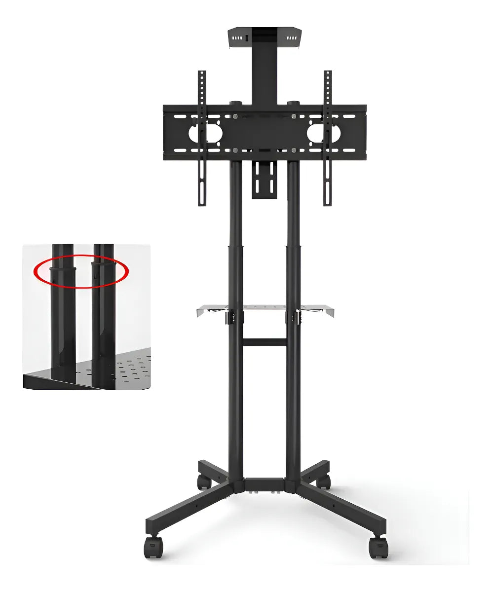 Soporte Tv Base Pedestal Rueda Televisores Movil 32" A 65"