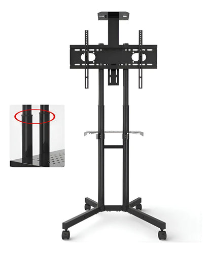 Soporte Tv Base Pedestal Rueda Televisores Movil 32" A 65"