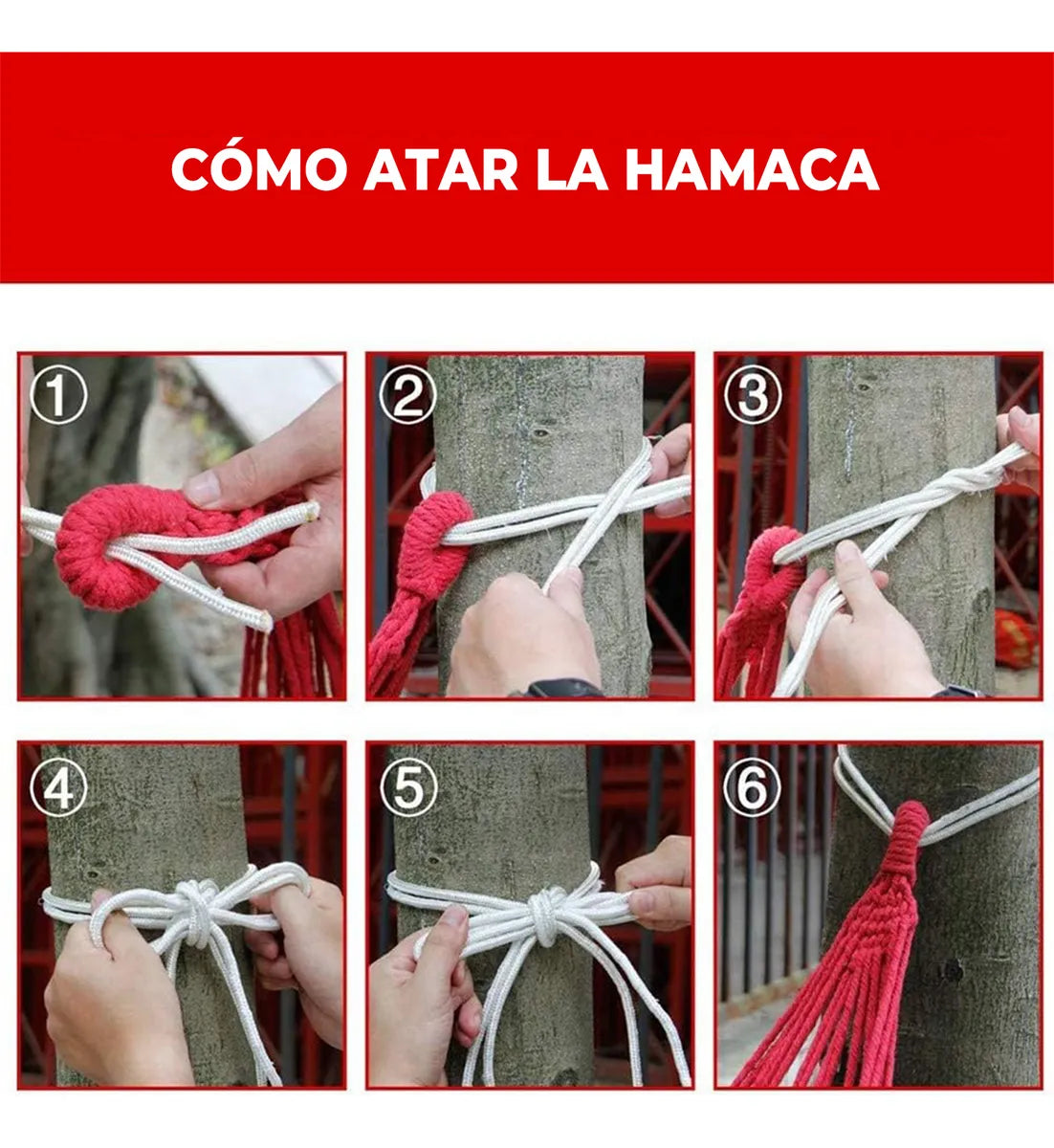 Pack 2 Hamacas 2 Plazas, 100% Algodón Color Multicolor