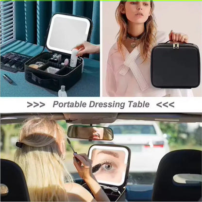Bolso De Maquillaje Con Luz Led Recargable
