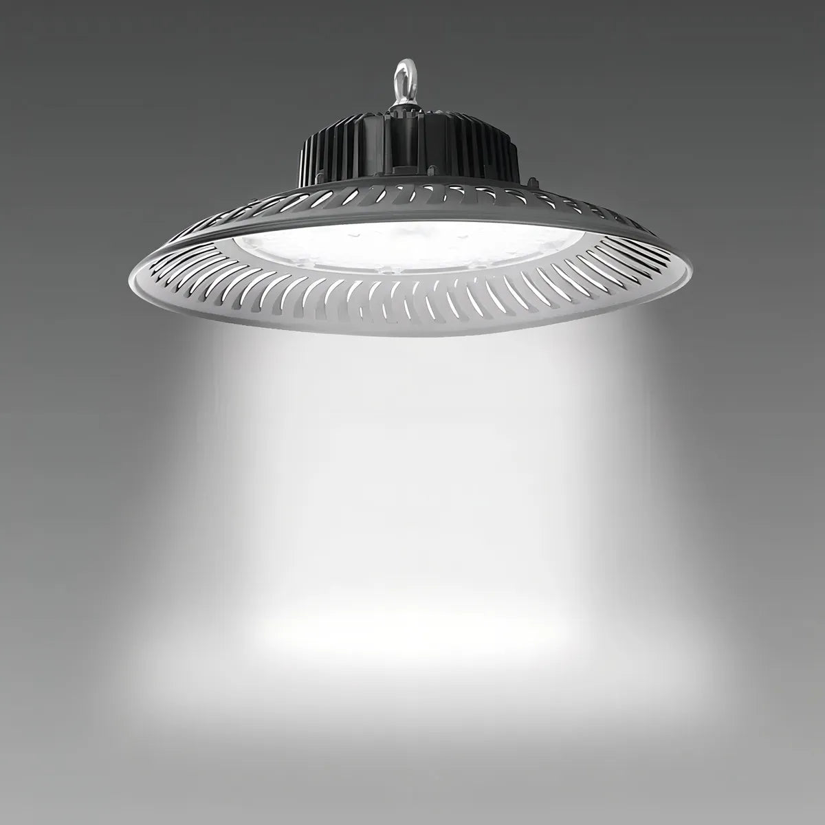 Foco Led Campana 200w Lampara Industrial Luz Fria Ufo 40cm