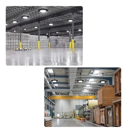 Foco Led Campana 200w Lampara Industrial Luz Fria Ufo 40cm