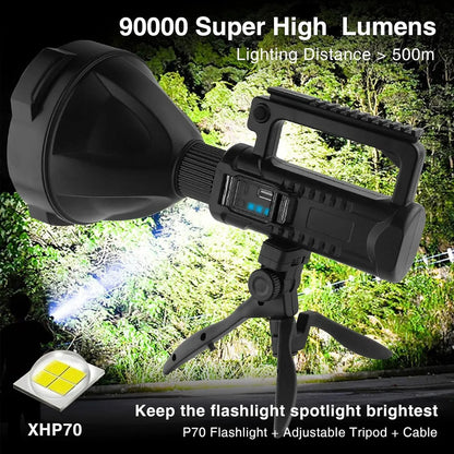 Linterna Led P70 Foco Multifuncional Recargable Potente