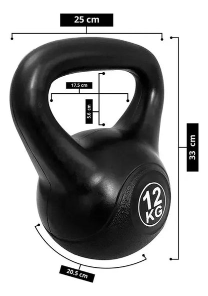 Pesa Rusa Kettlebell 12kg Entrenamiento Crossfit Fitness