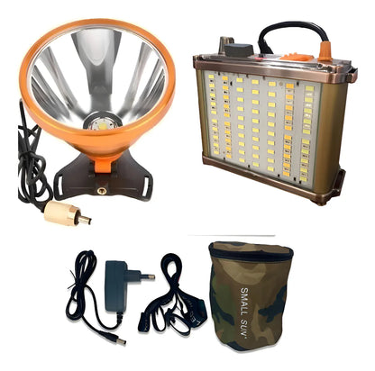 Foco Linterna Led Minera Caza Camping 1200w