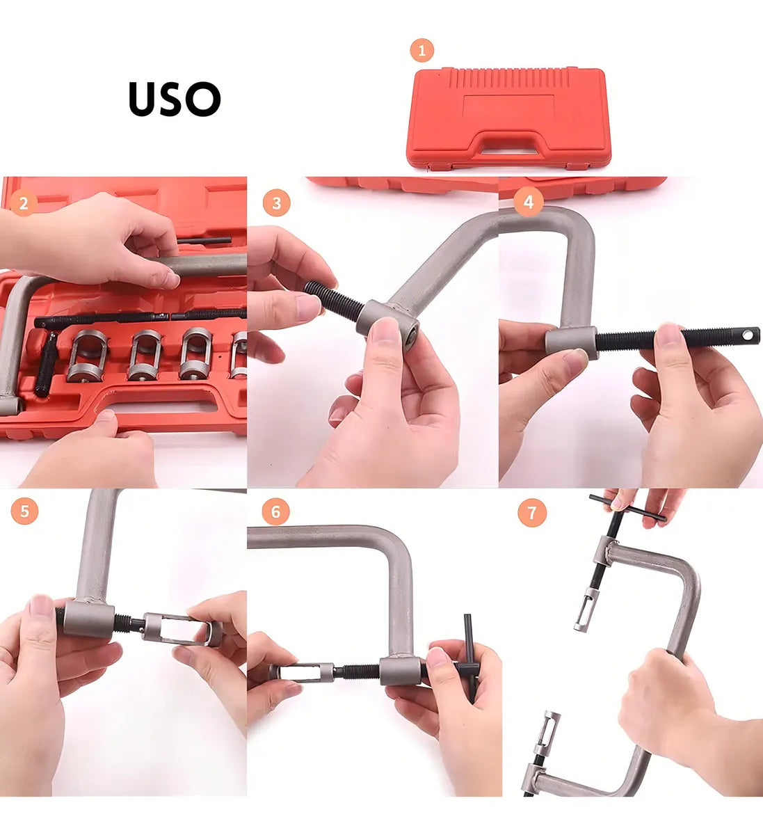 Kit 10 Piezas Extractor Válvulas Automotriz Universal