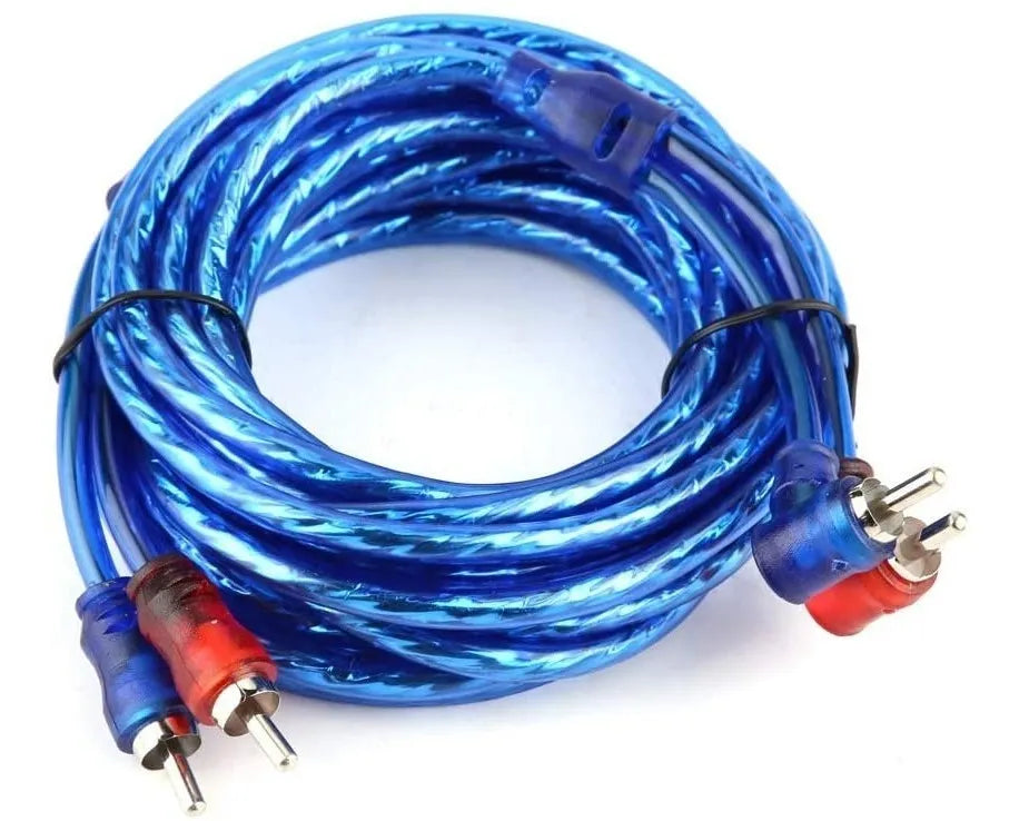 Kit Cables Para Amplificador 1500 Watts Subwoofer RCA