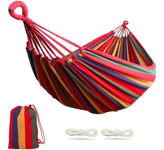 Pack 2 Hamacas 2 Plazas, 100% Algodón Color Multicolor
