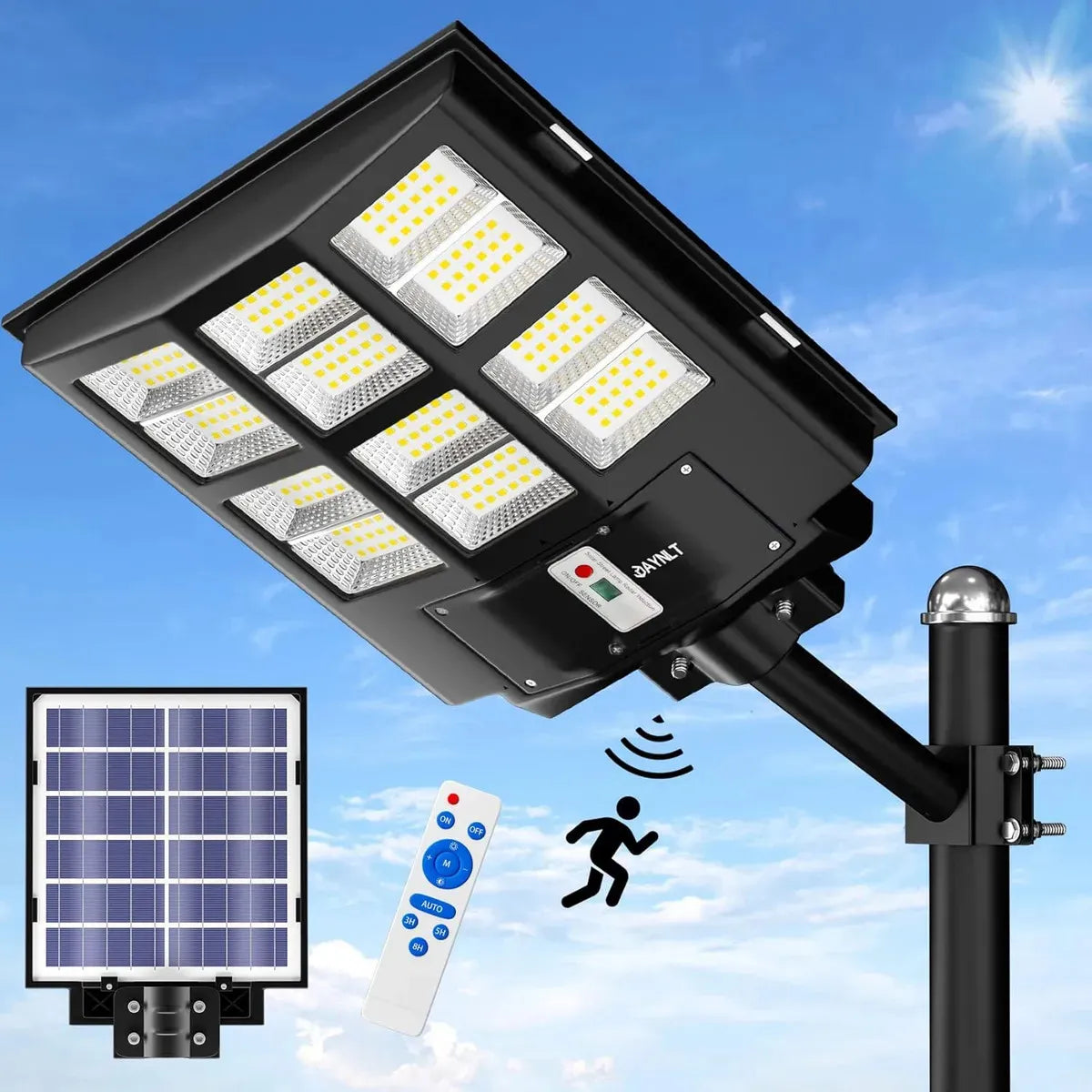 Foco Solar Led 500w Calidad + Soporte + Control