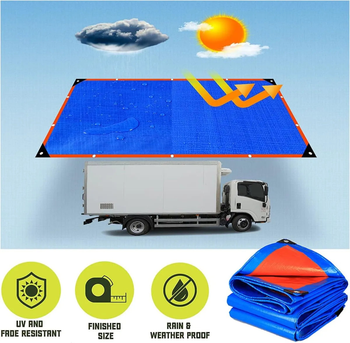 Lona Carpa Multiusos Impermeable Carga 3x6 Metros
