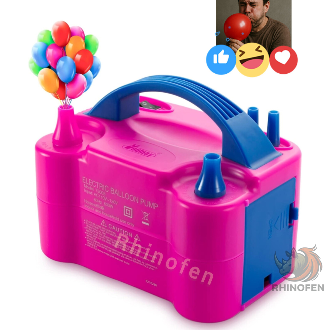 Inflador De Globos Eléctrico 2 Inyectores Inflador Rápido