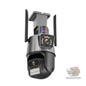 Cámara Dual IP con Alarma Baliza Wifi Ip66