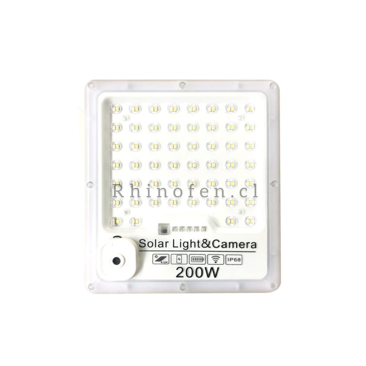 Camara Wifi Con Foco Solar 200w Incorporado + Control Remoto