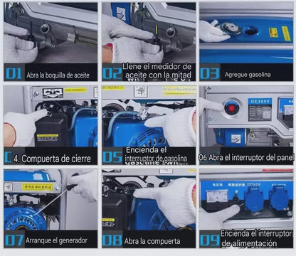 Generador Bencinero 8.0kw Encendido Eléctrico