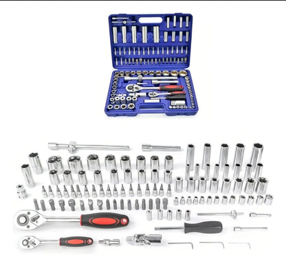 Set de 108 Piezas con Caja de Herramientas